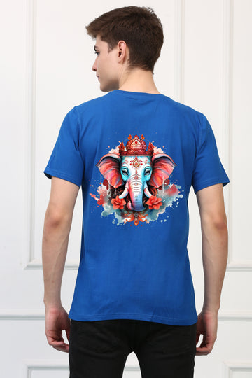 Men's Beautiful Ganesh Ji  Printed Tshirt