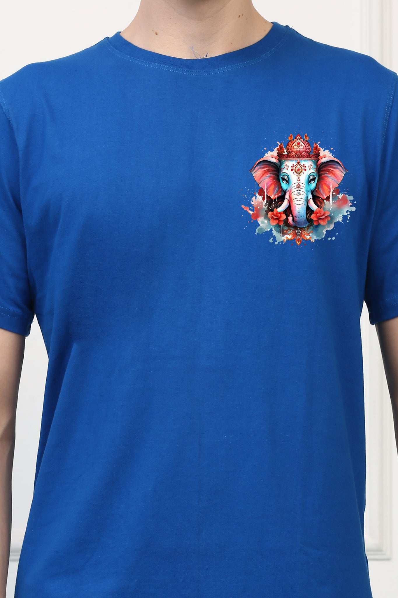 Men's Beautiful Ganesh Ji  Printed Tshirt