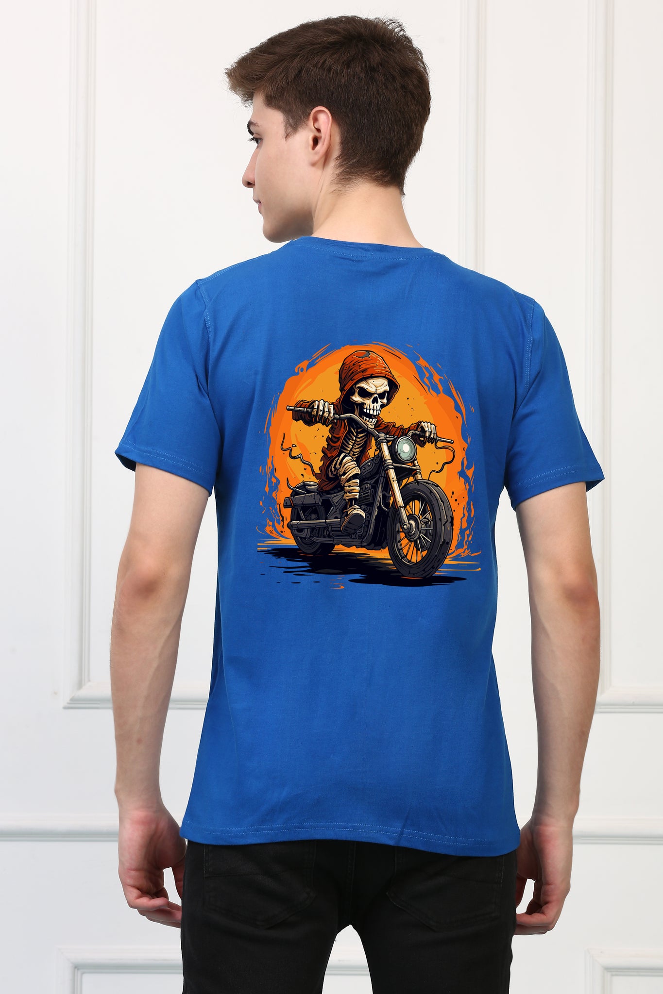 Ghost Rider Skull  Printed  T-shirt