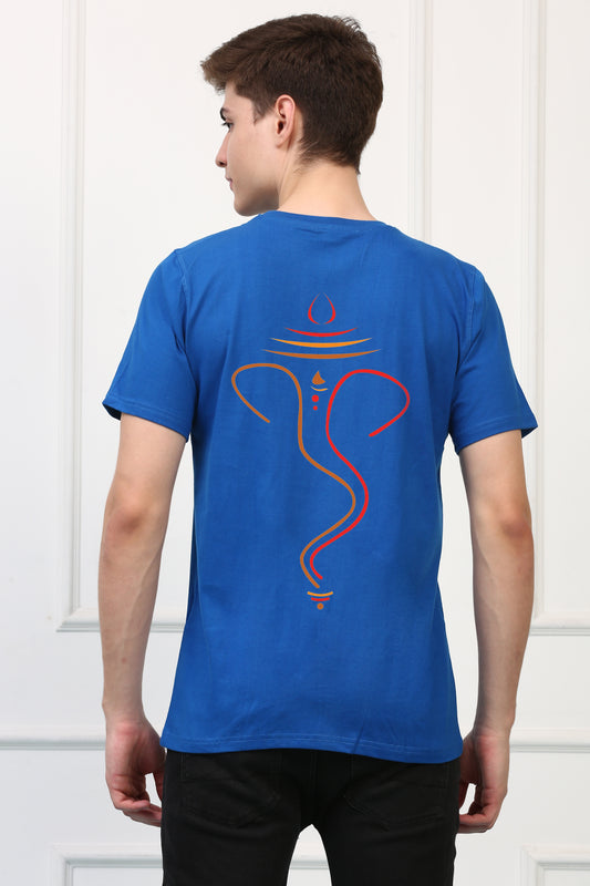 Men's  Ganesh Ji  Printed Tshirt