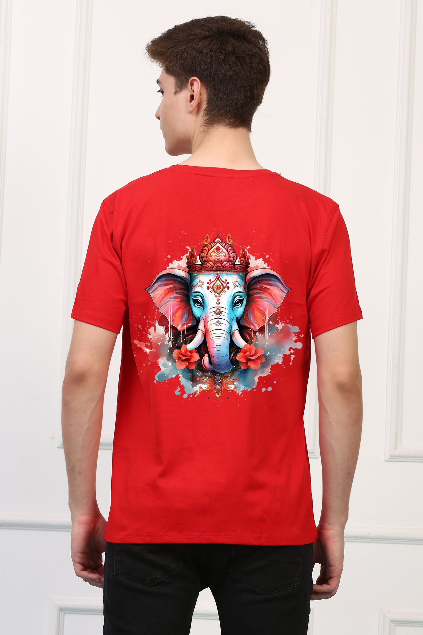 Men's Beautiful Ganesh Ji  Printed Tshirt