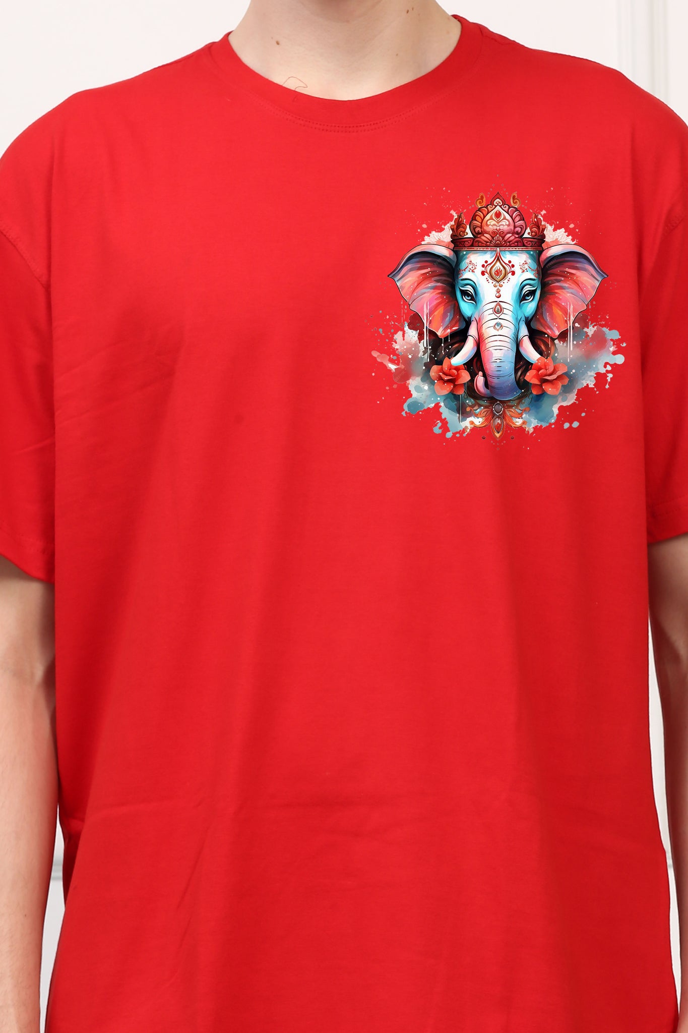 Men's Beautiful Ganesh Ji  Printed Tshirt