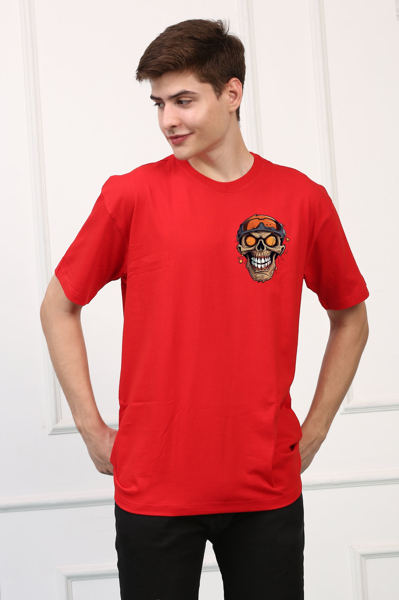 Smiling SKull Printed  T-shirt