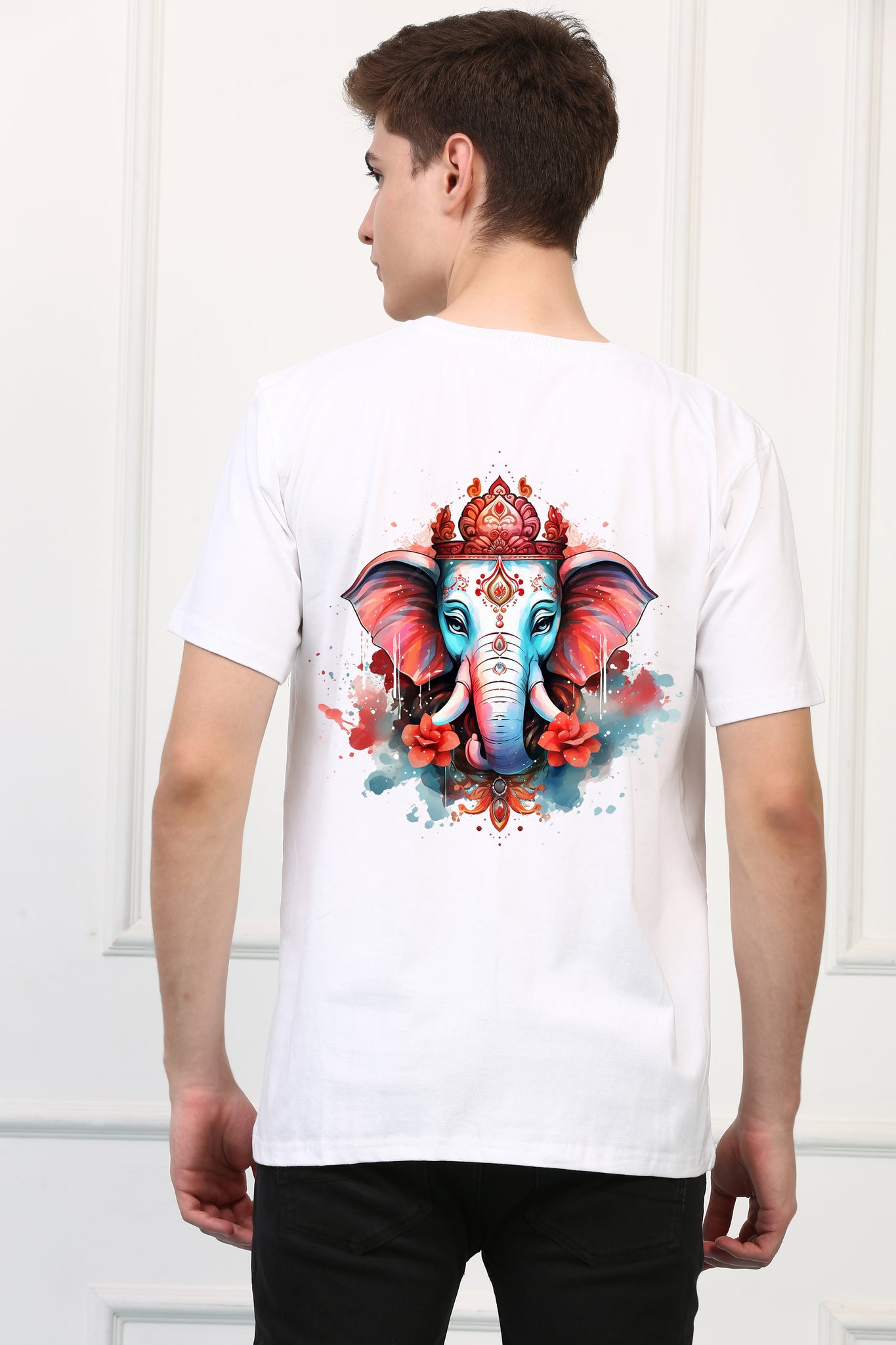 Men's Beautiful Ganesh Ji  Printed Tshirt