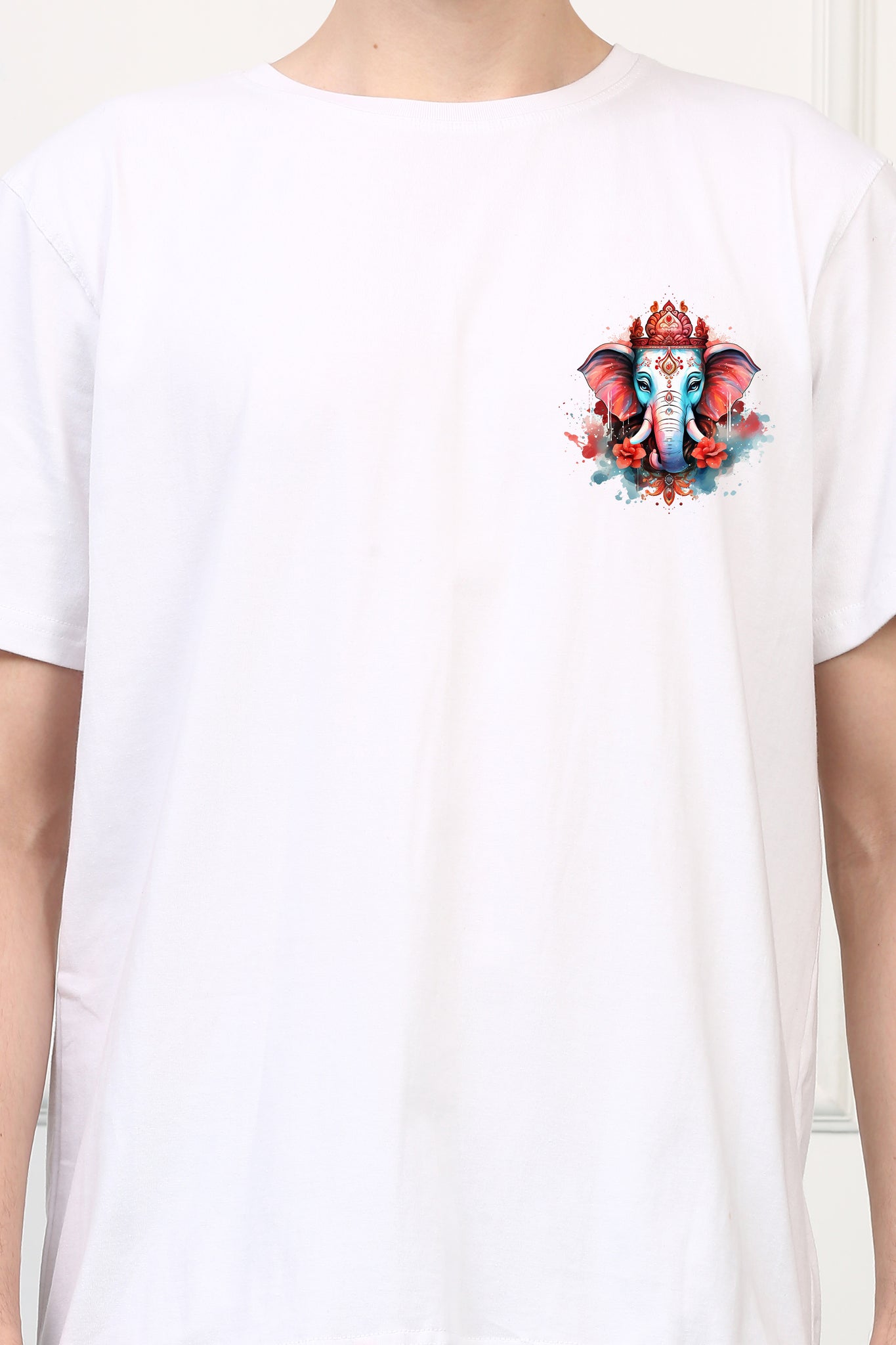 Men's Beautiful Ganesh Ji  Printed Tshirt