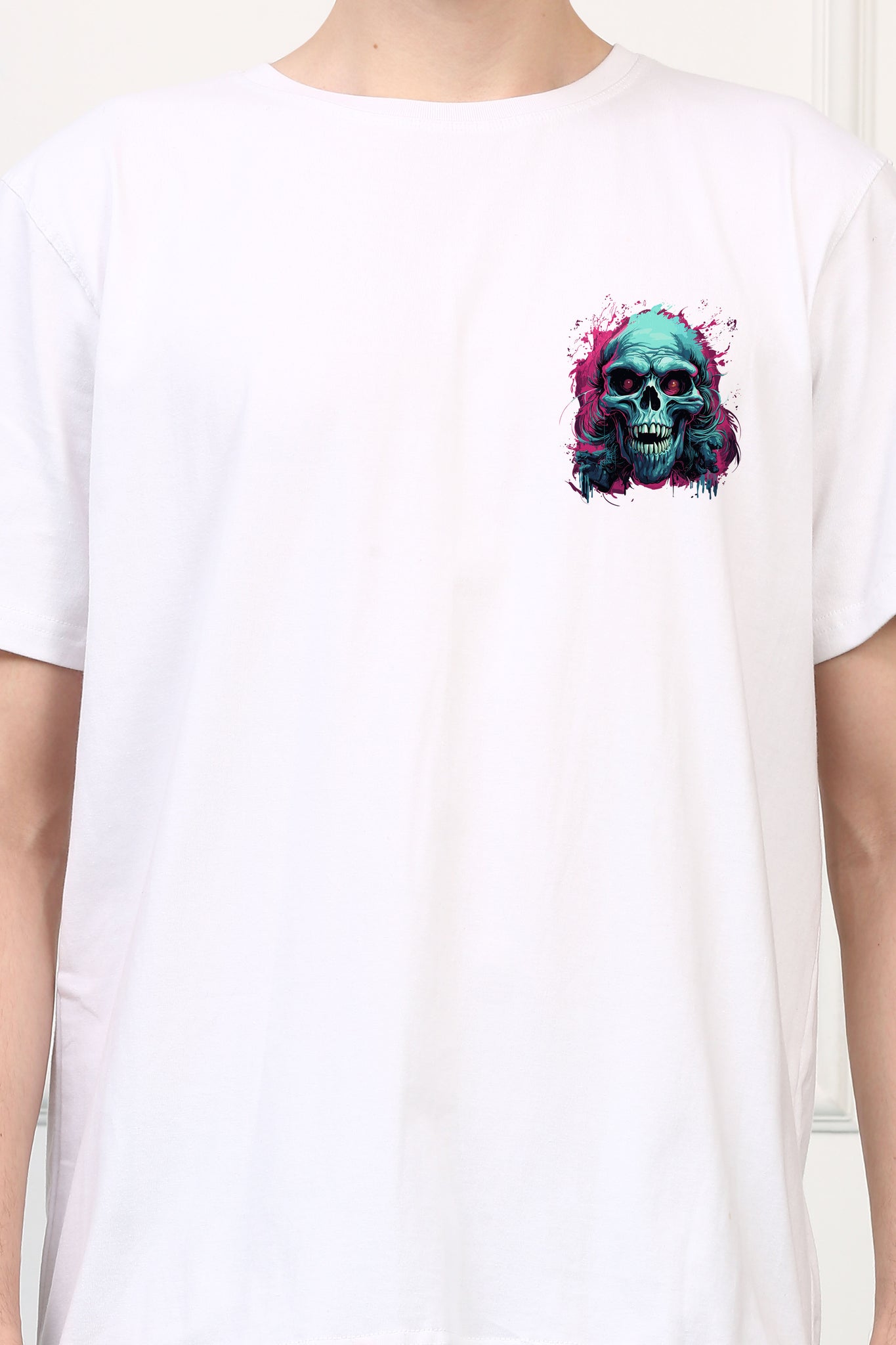 Haunted Skull  Printed  T-shirt