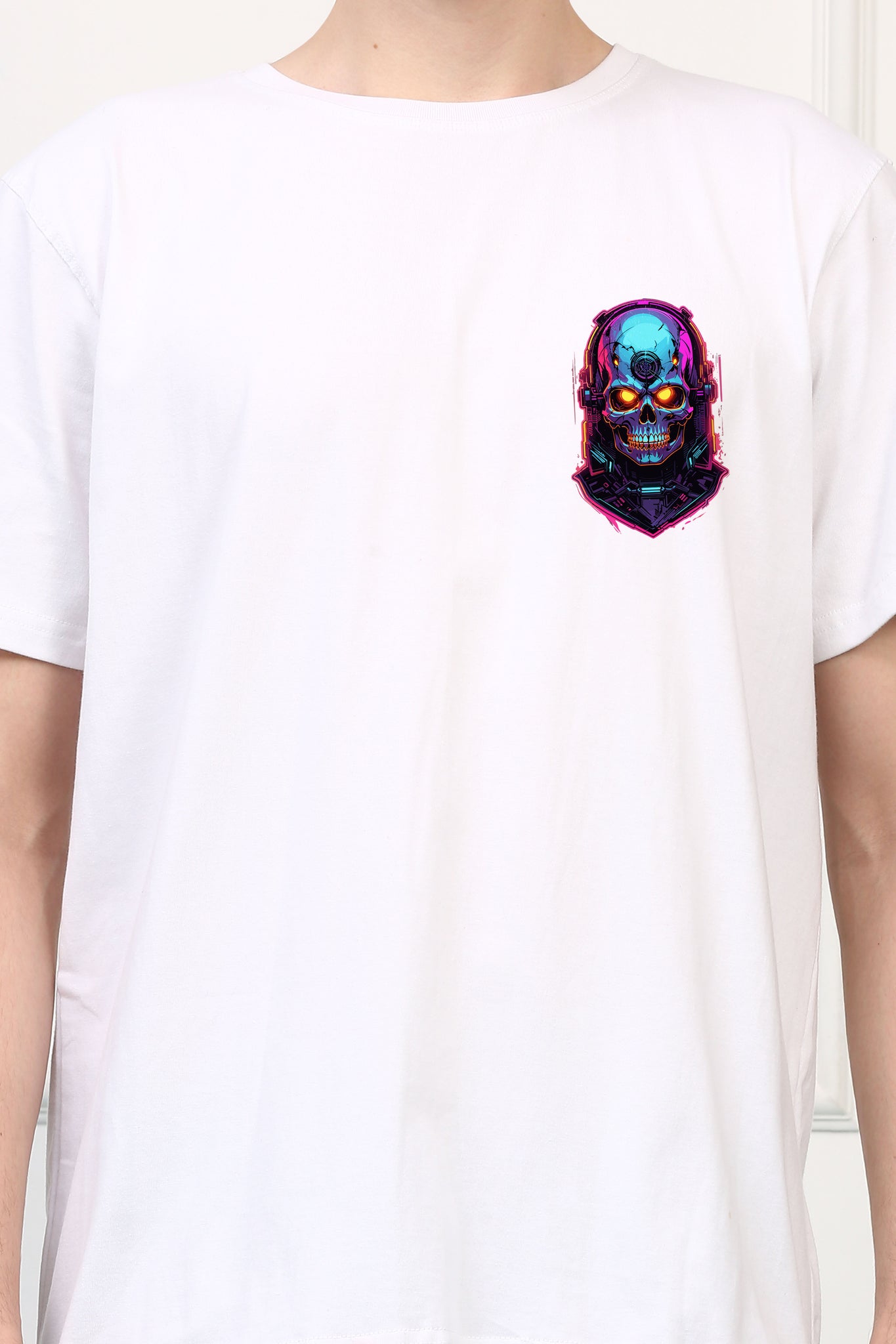 Roboton Skull Printed  T-shirt