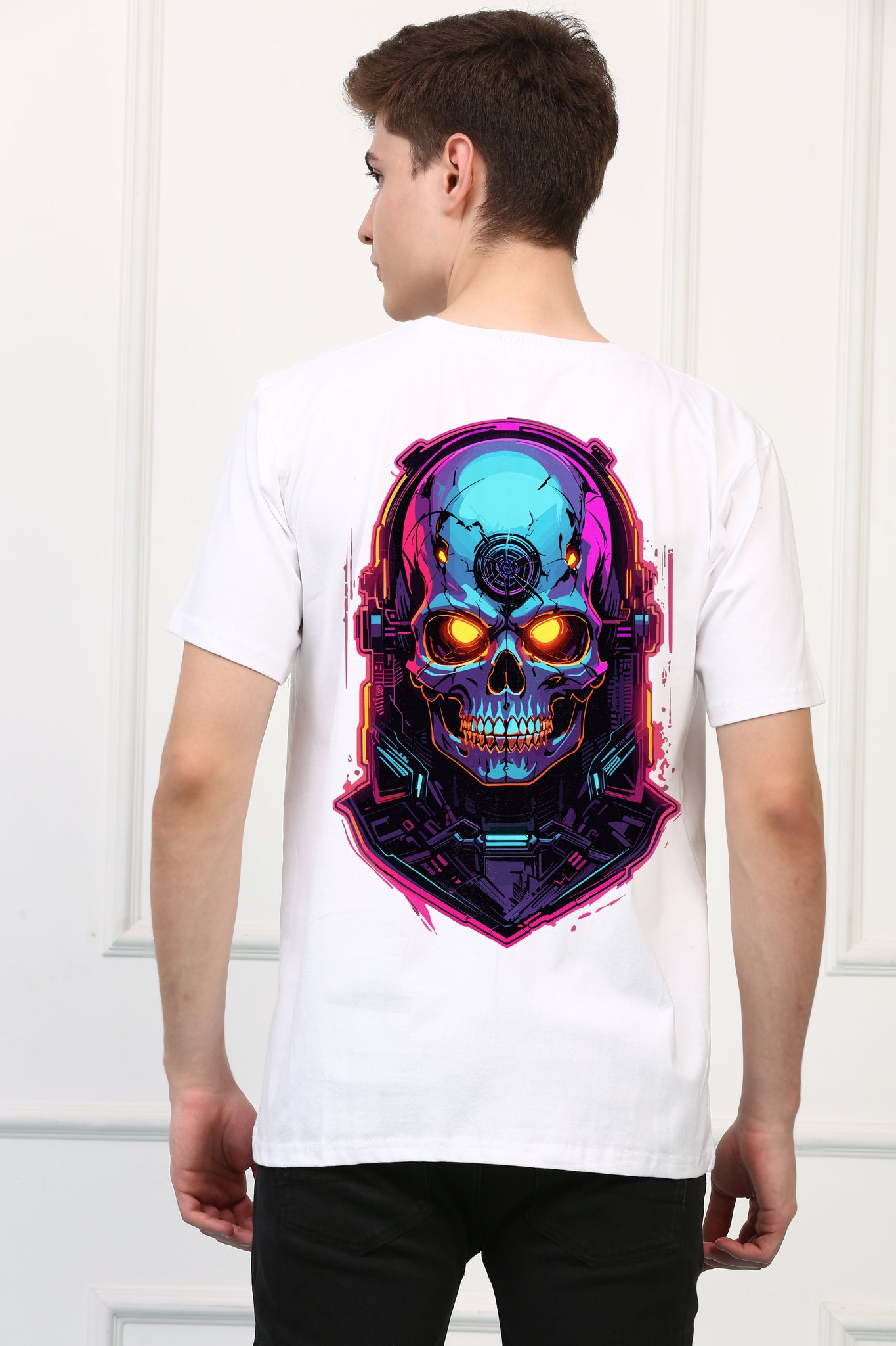 Roboton Skull Printed  T-shirt