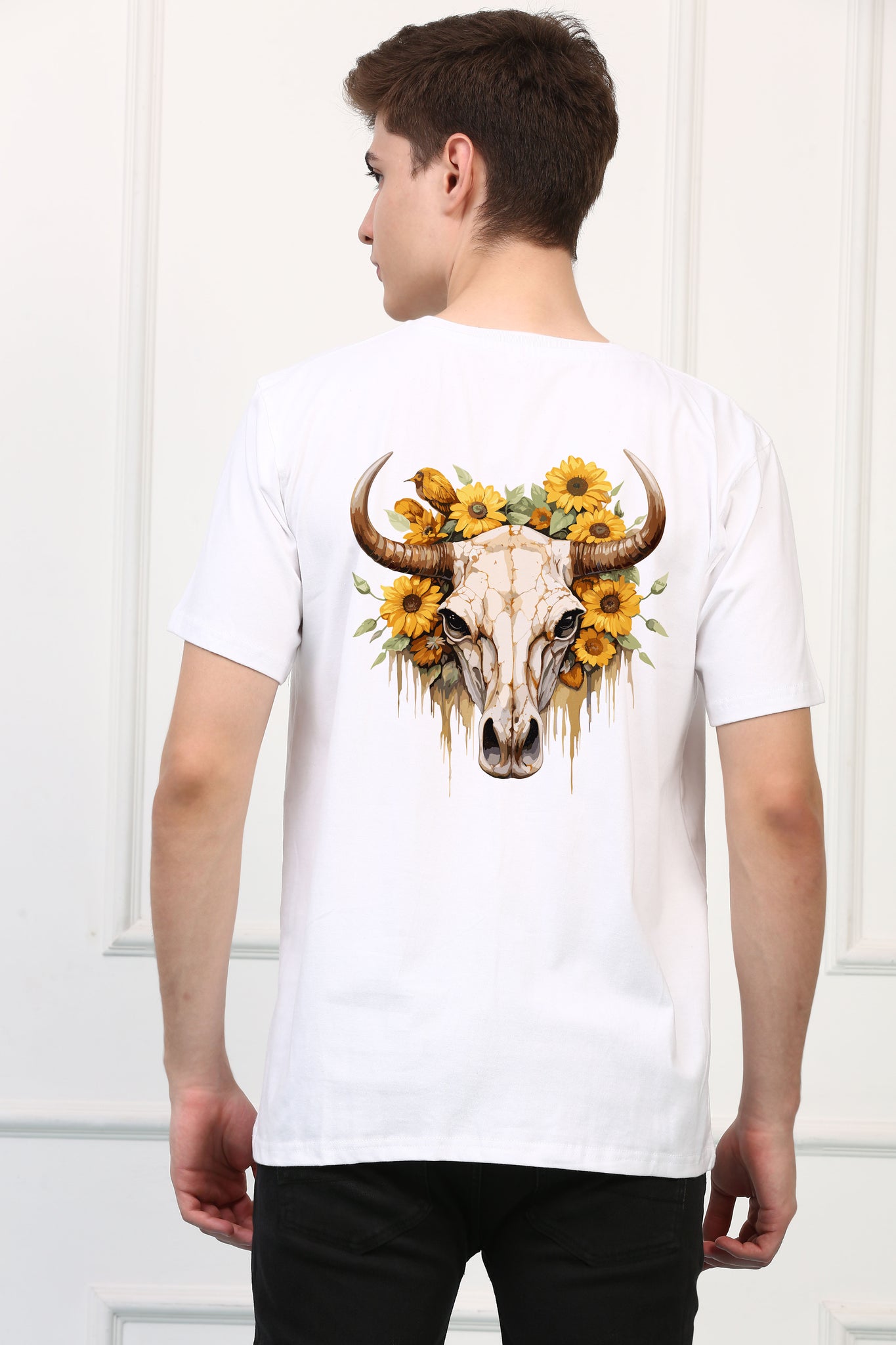 Skelly Skull Printed  T-shirt