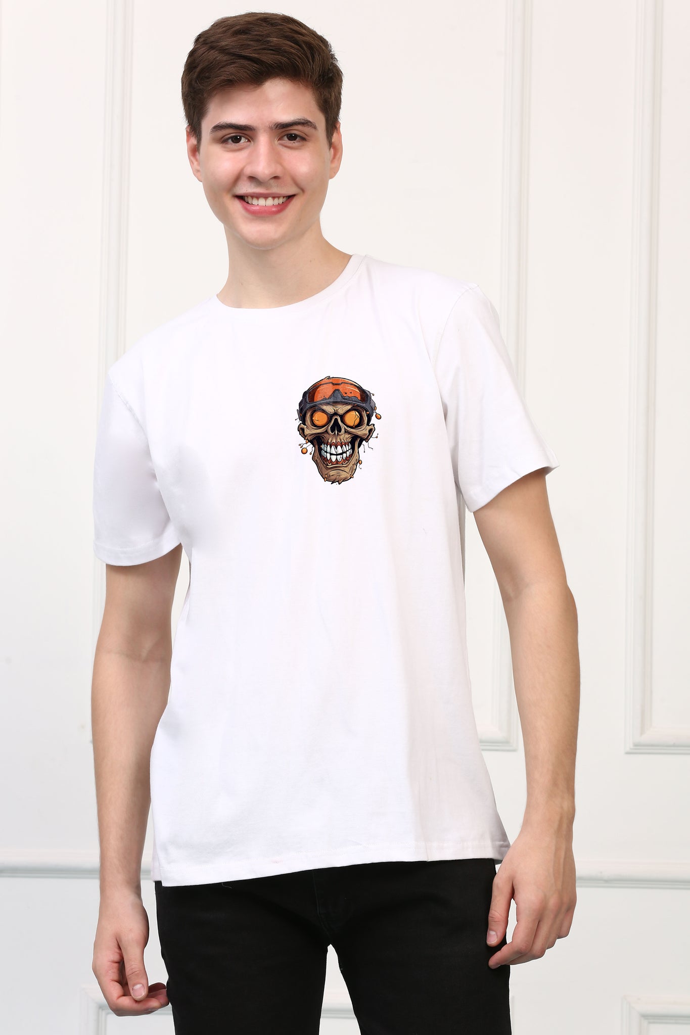 Smiling SKull Printed  T-shirt