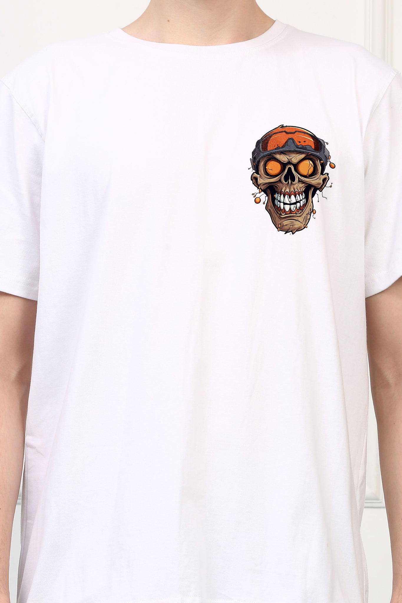 Smiling SKull Printed  T-shirt