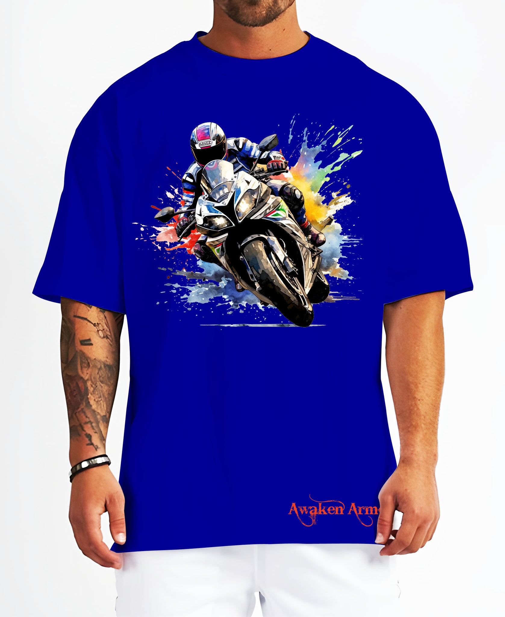 Bike 16 Oversized  Printed Tshirt