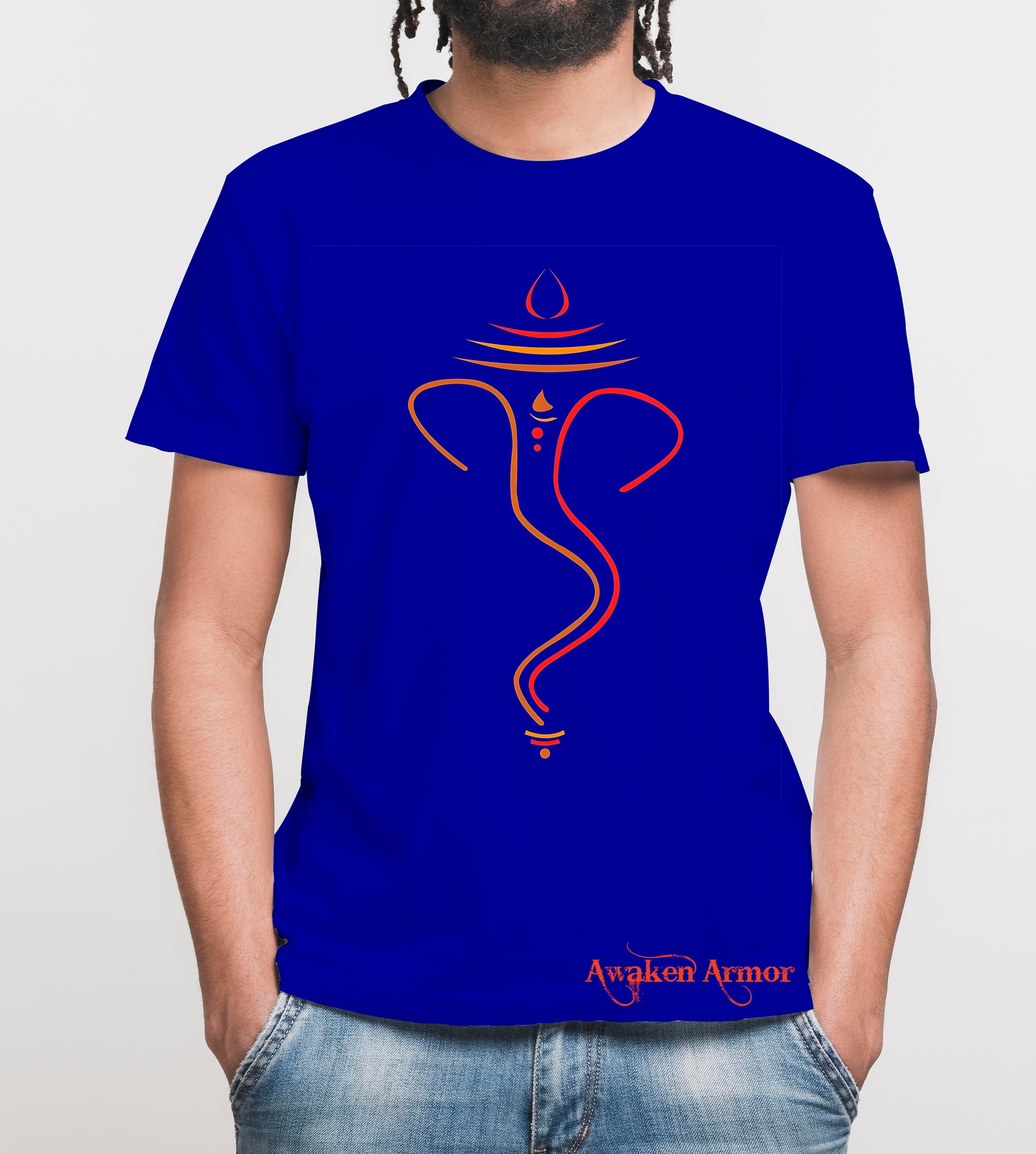 Men's  Ganesh Ji  Printed Tshirt