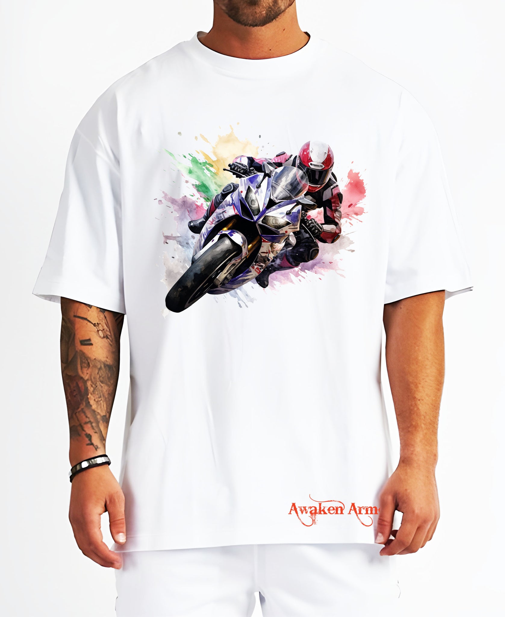 Bike 24 Oversized  Printed Tshirt