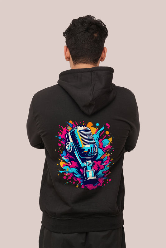 Graffitti Mic Printed Hoodies