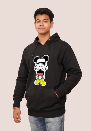 Cartoon Mickey Mask Printed Hoodies