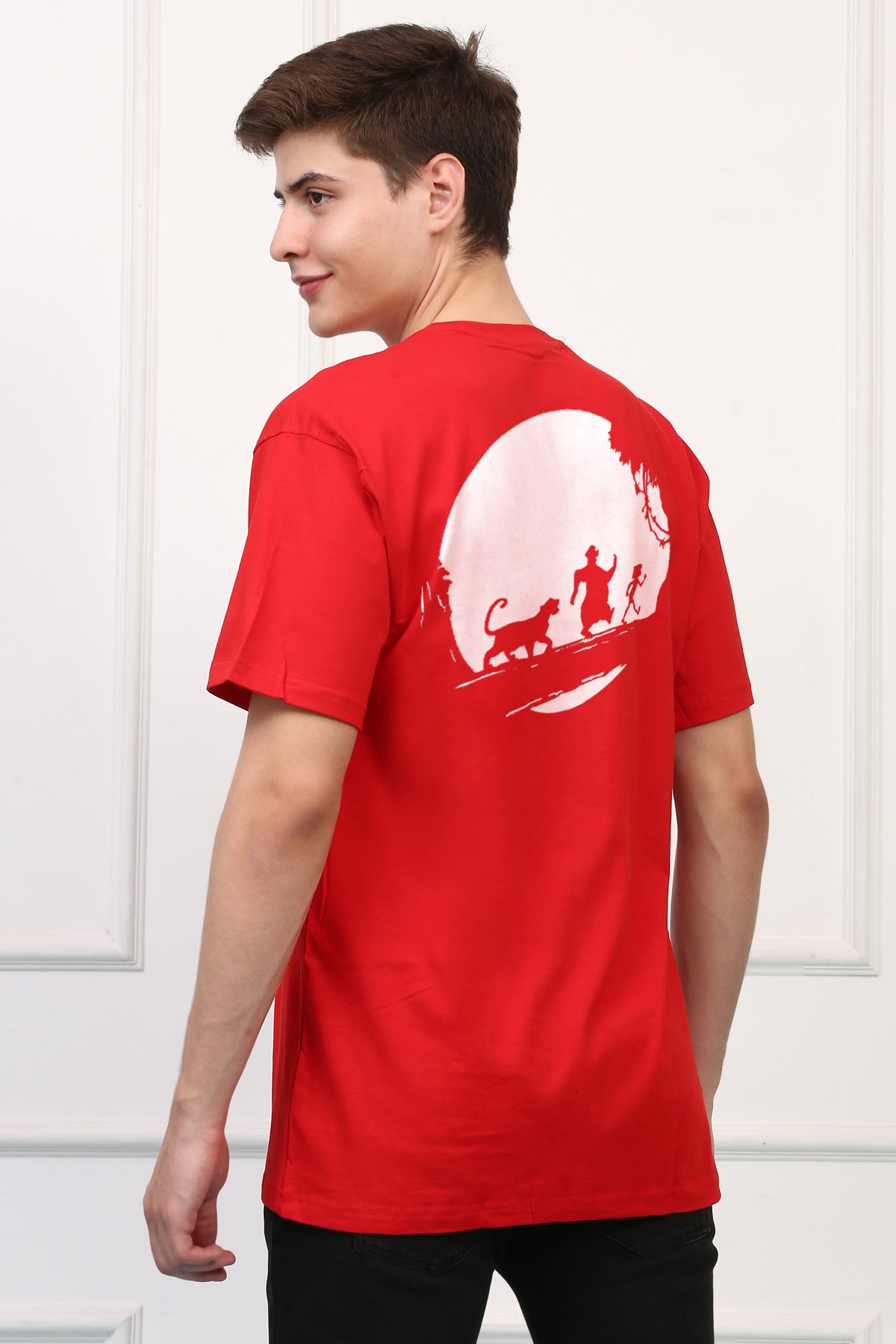 Oversized Mogli Cartoons Printed Tshirt