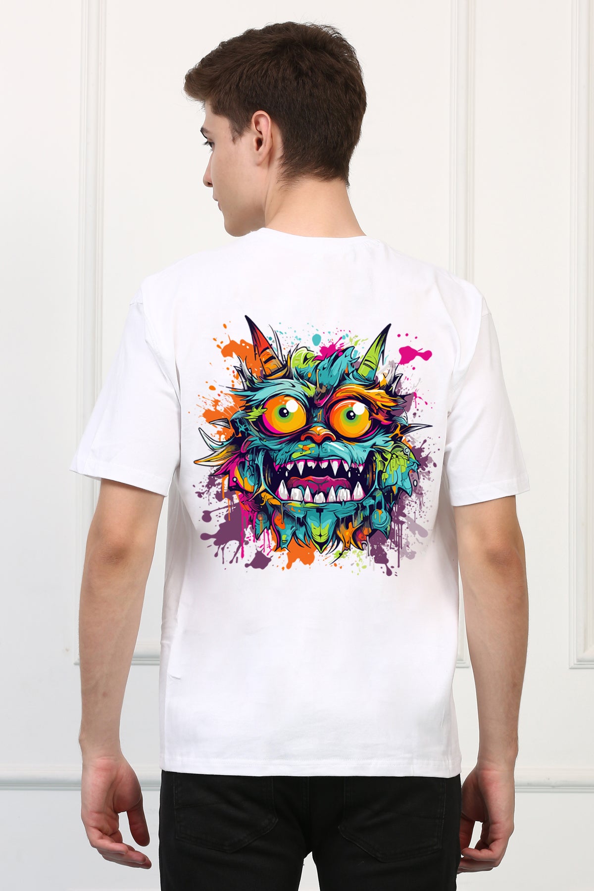 Oversized Monster Printed Tshirt