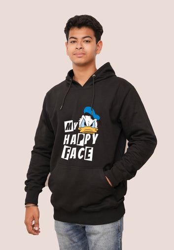 Cartoon My Happy Happy Printed Hoodies