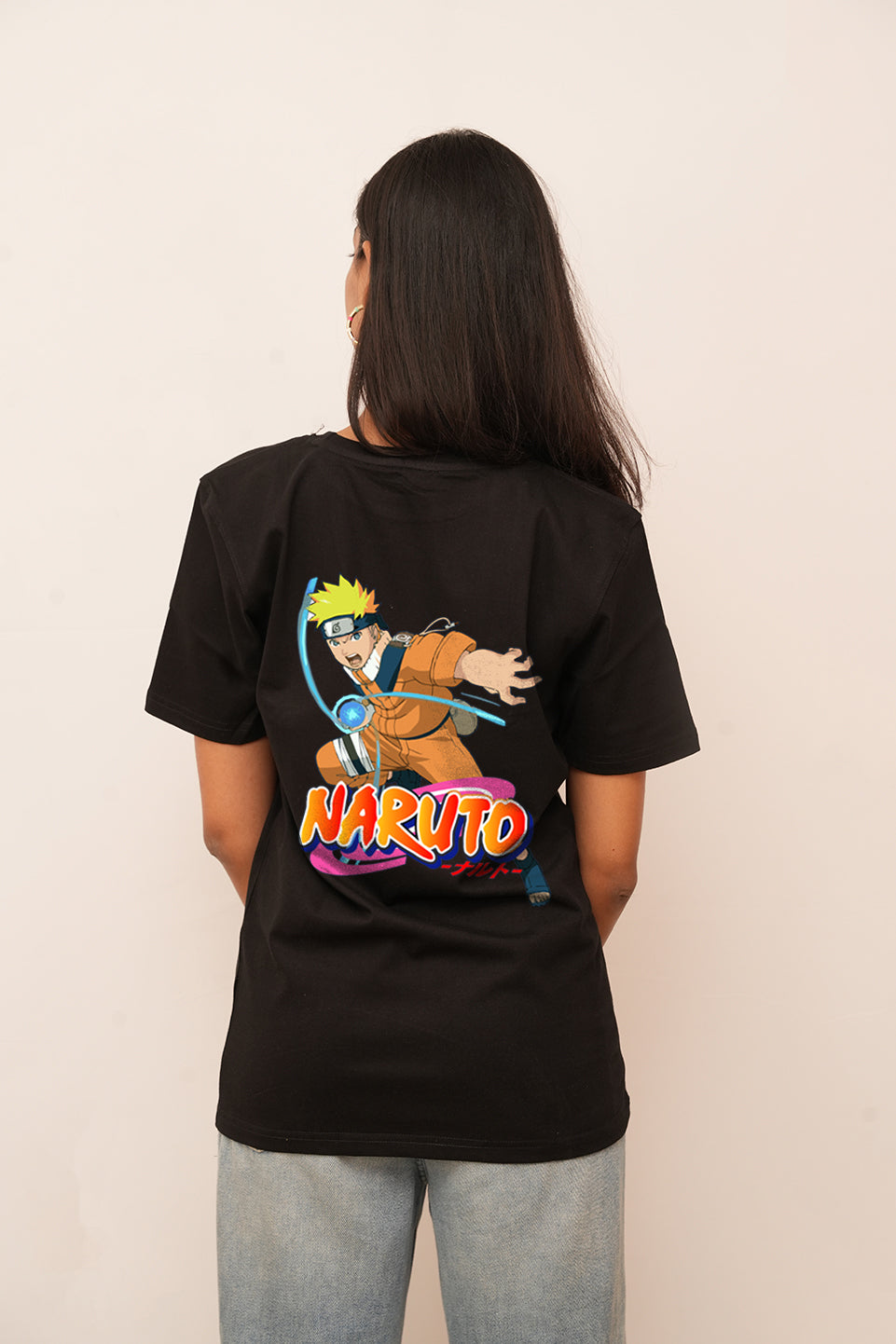 Anime Women Oversized Naruto Printed Tshirt