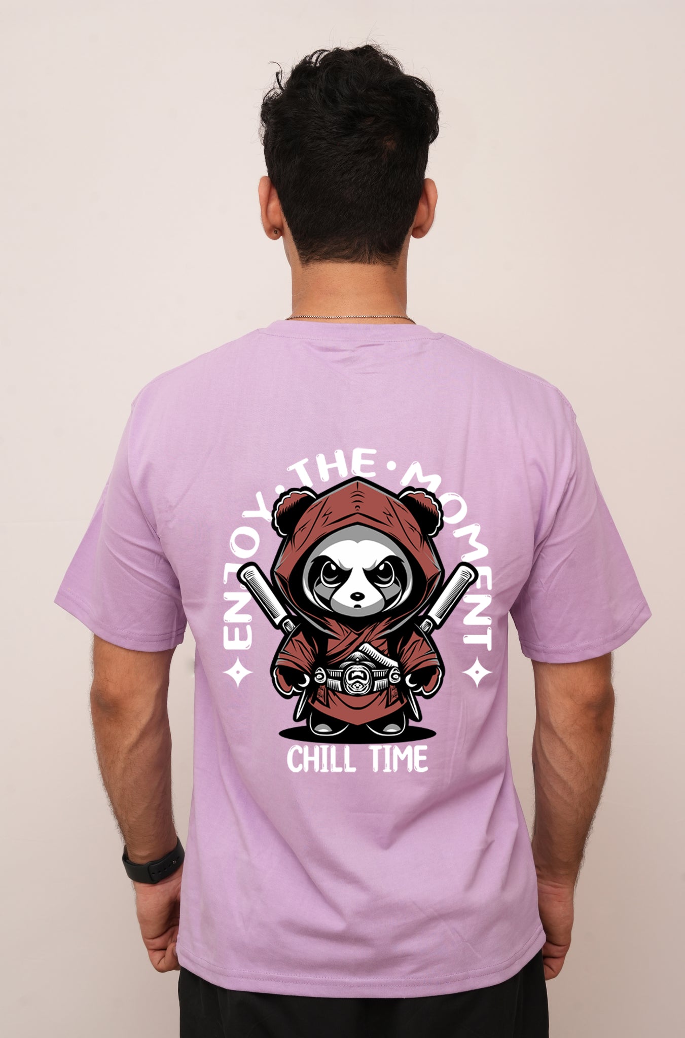 Anime Ninja Panda printed tshirt