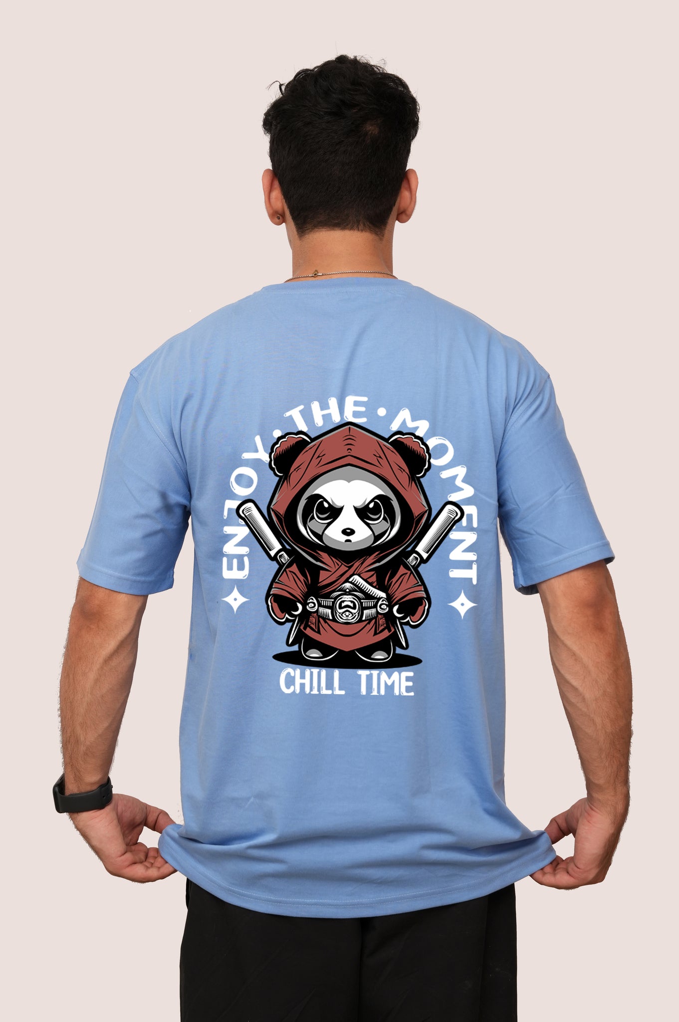 Anime Ninja Panda printed tshirt