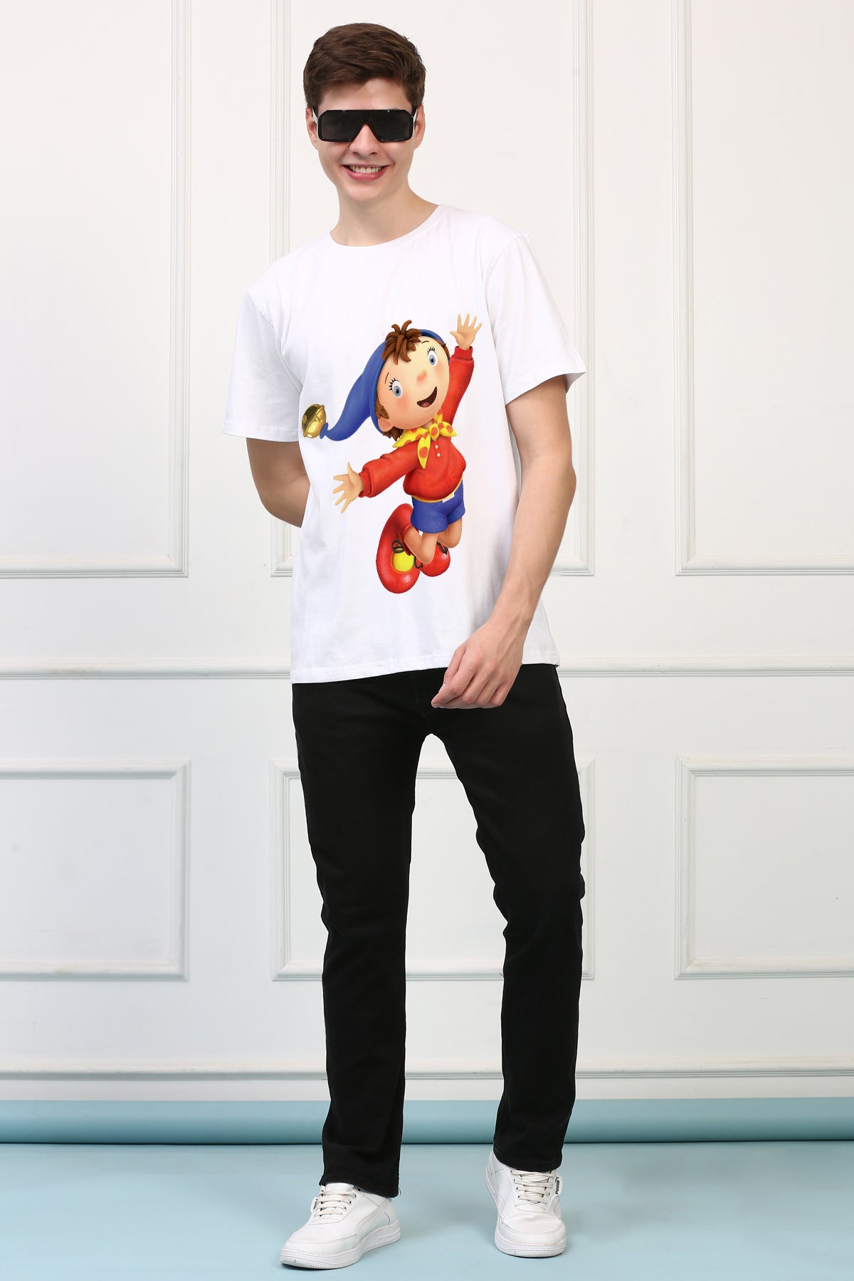 Oversized Noddy Cartoons Printed Tshirt