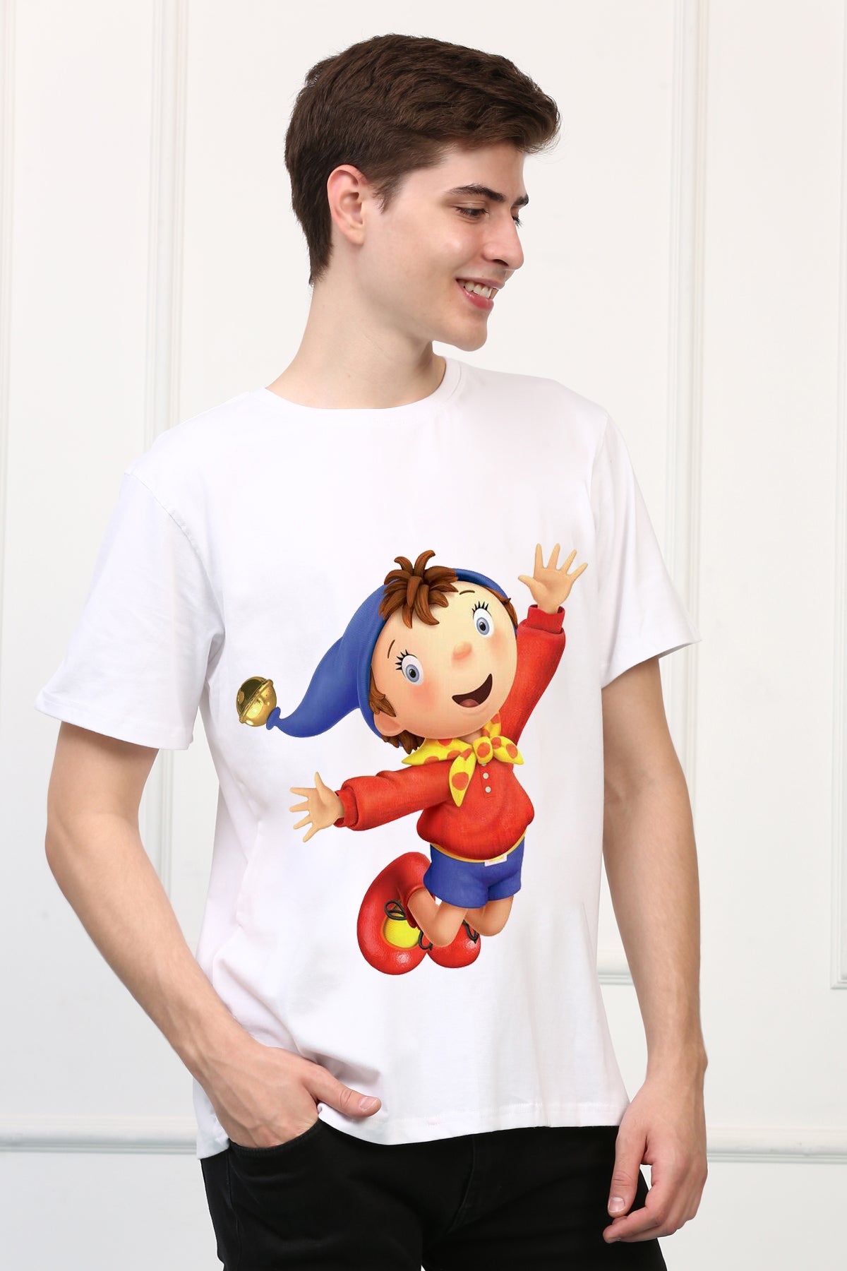 Oversized Noddy Cartoons Printed Tshirt