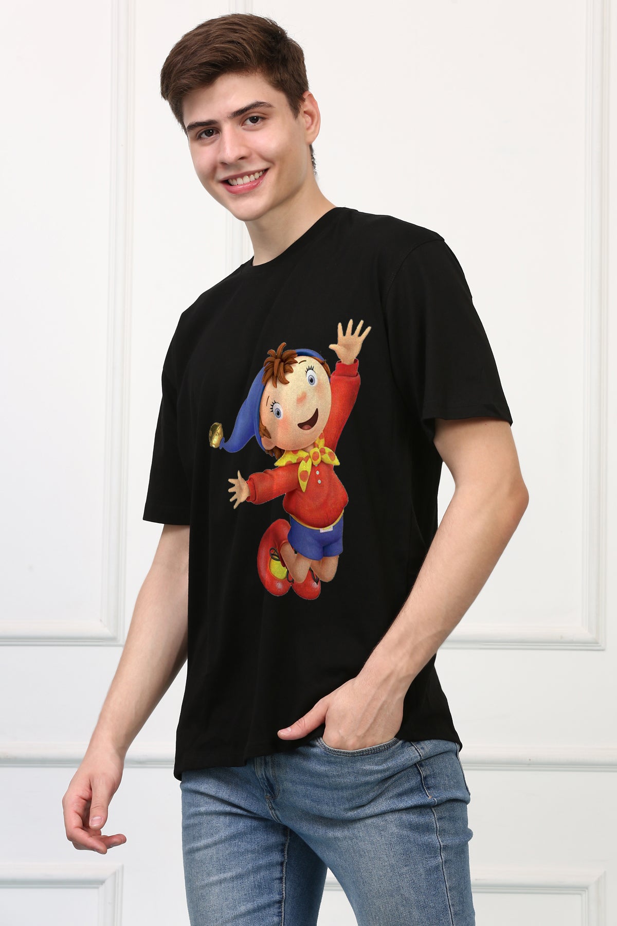 Oversized Noddy Cartoons Printed Tshirt