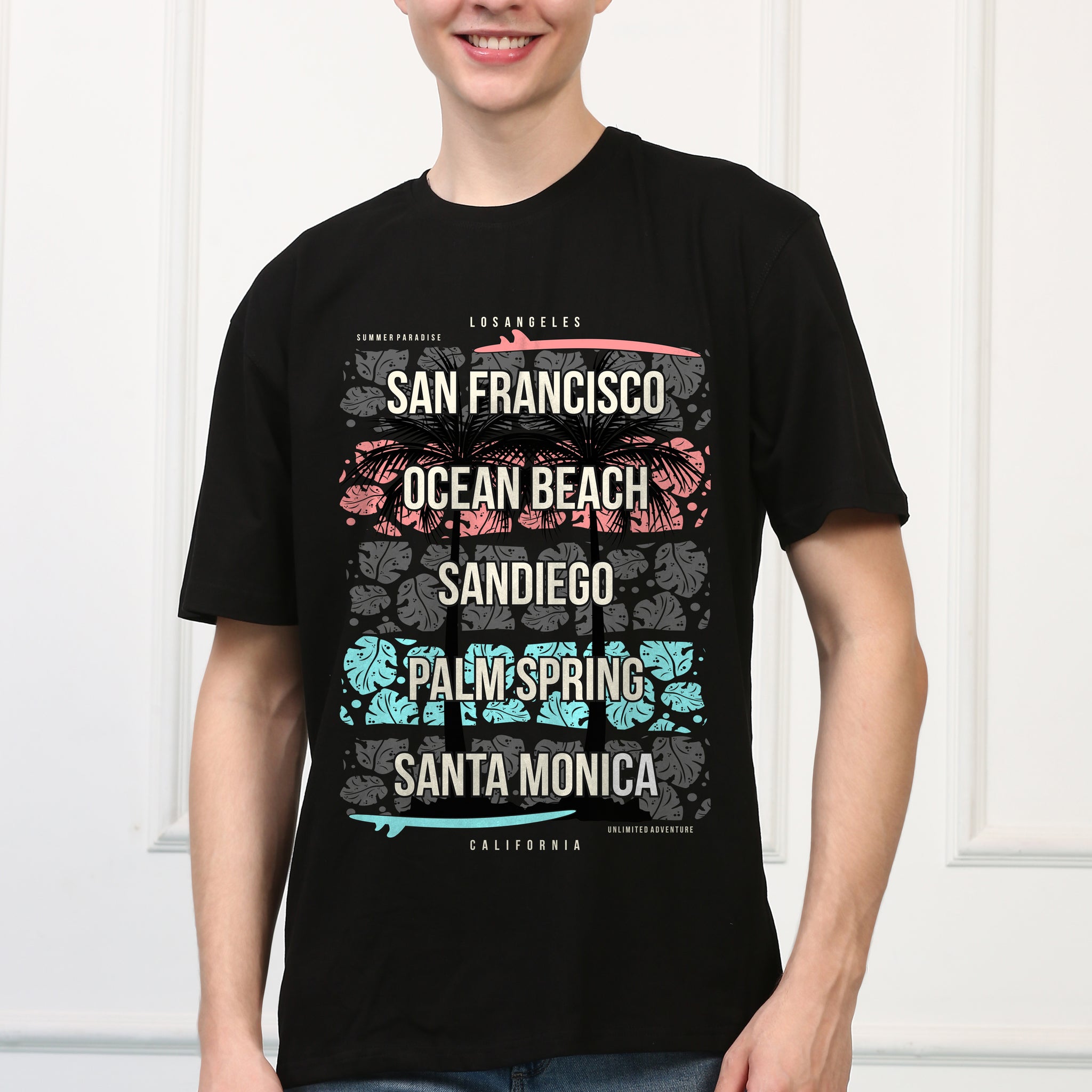 Ocean Beach Printed T shirt