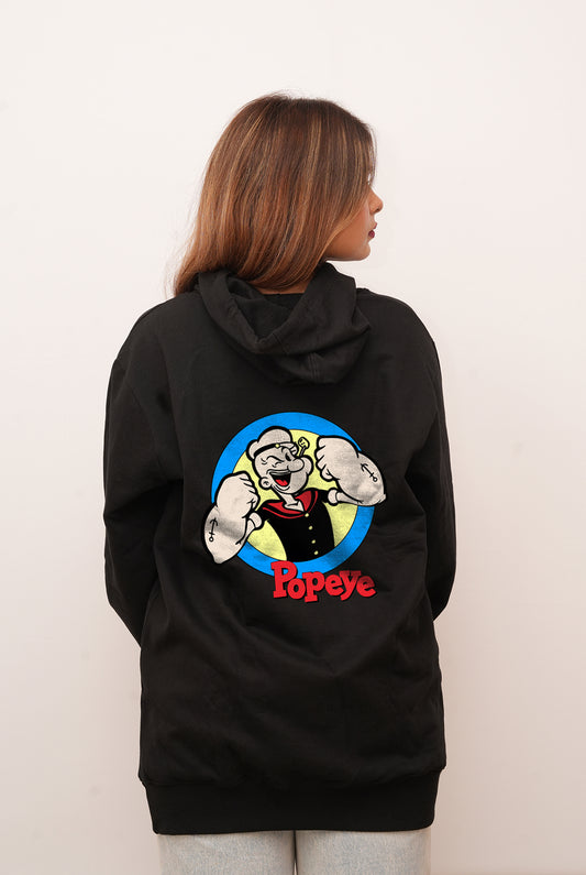 Cartoon Popeye  Printed Hoodies