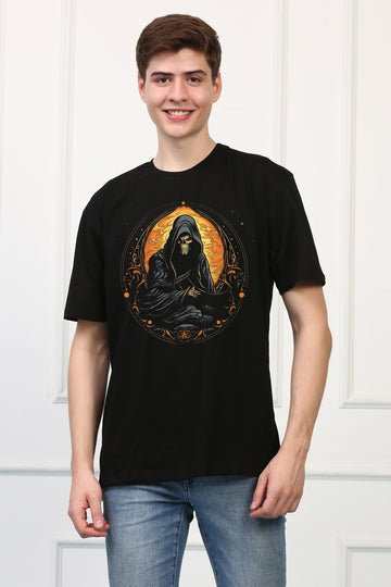 Men's Reaper 11 Oversized  Printed Tshirt