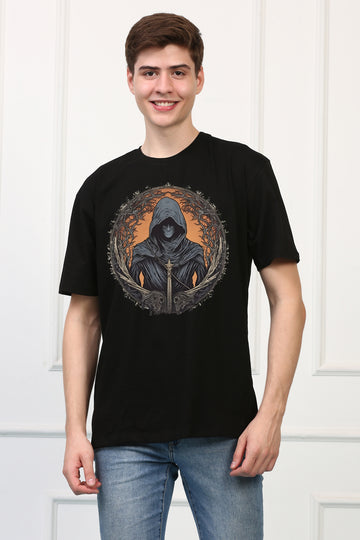 Men's Reaper 14 Oversized  Printed Tshirt