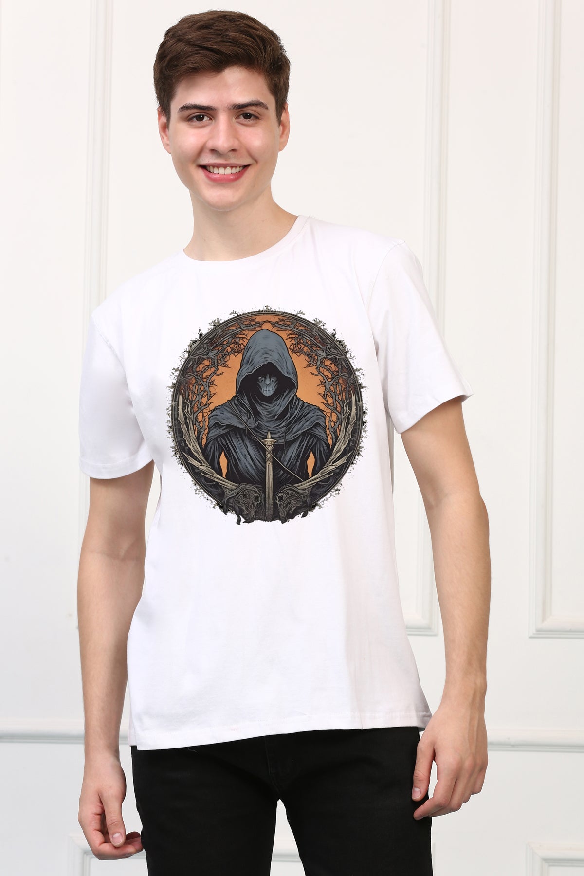 Men's Reaper 14 Oversized  Printed Tshirt