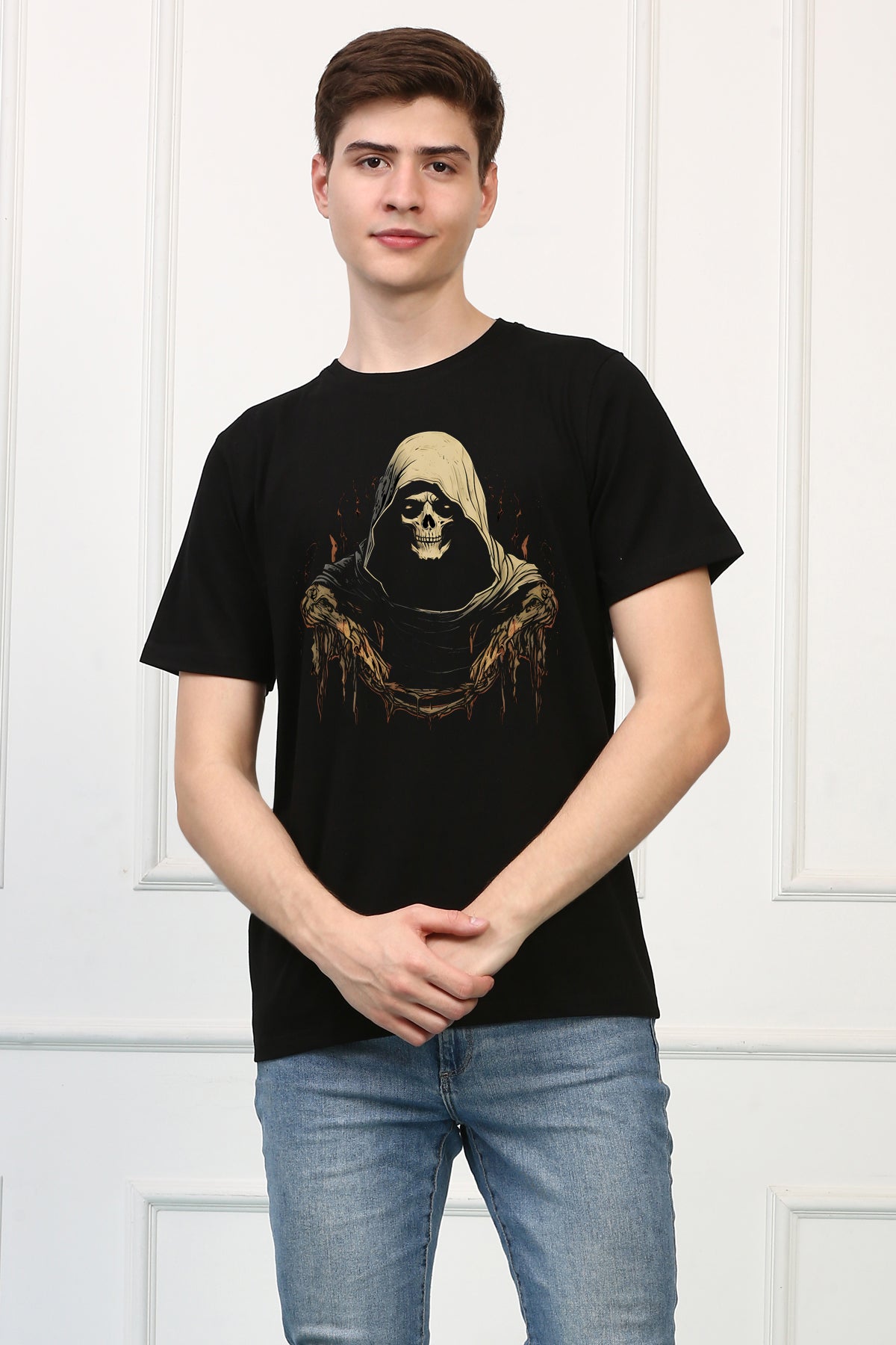 Men's Reaper 16 Oversized  Printed Tshirt