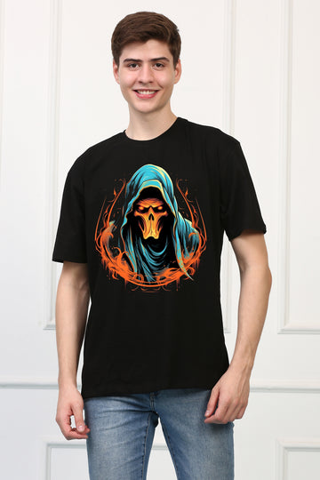 Men's Reaper 21 Oversized  Printed Tshirt