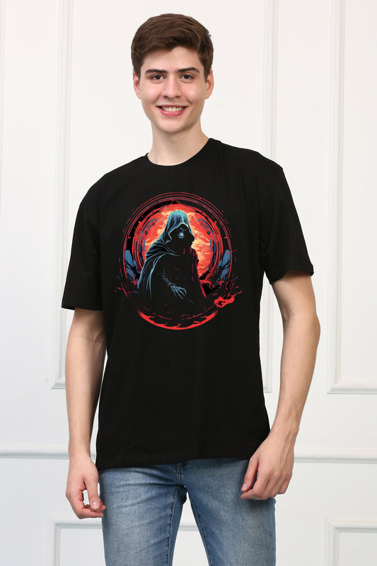 Men's Reaper 24 Oversized  Printed Tshirt