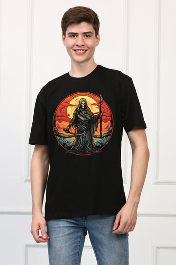 Men's Reaper 2 Oversized  Printed Tshirt