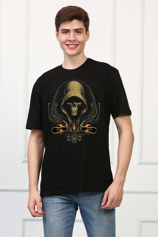 Men's Reaper 5 Oversized  Printed Tshirt