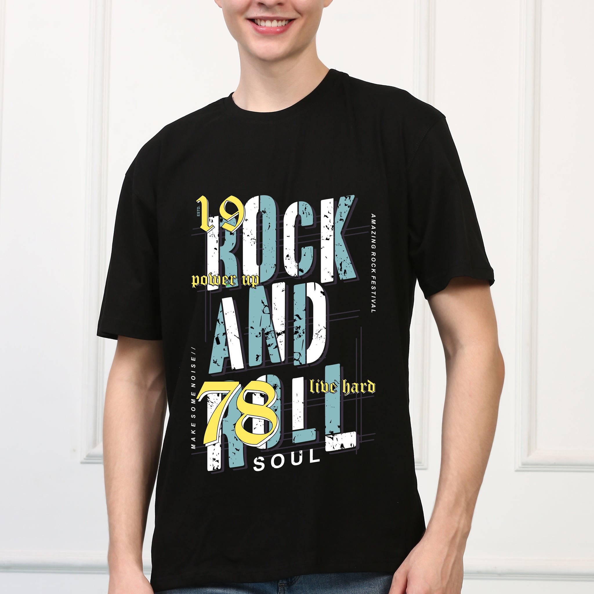 Rock and Roll Printed T shirt