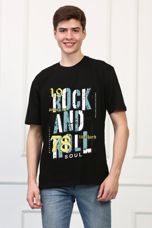 Rock and Roll Printed T shirt