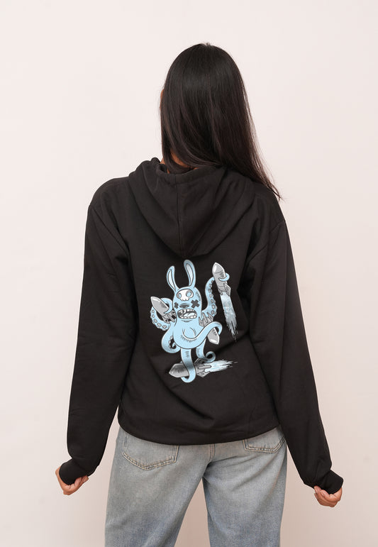 Cartoon Rocket Printed Hoodies