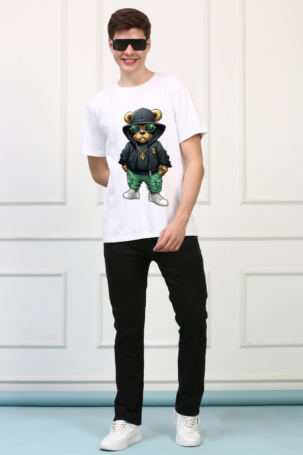 Oversized Roxie Stylish Cartoons Design Printed Tshirt