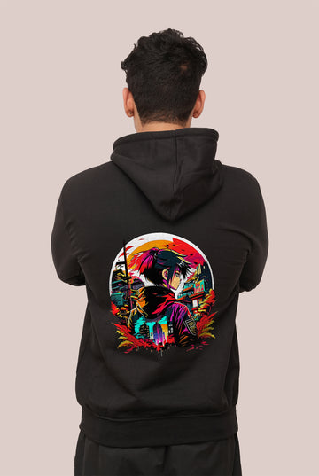 Graffitti Samurai Printed Hoodies