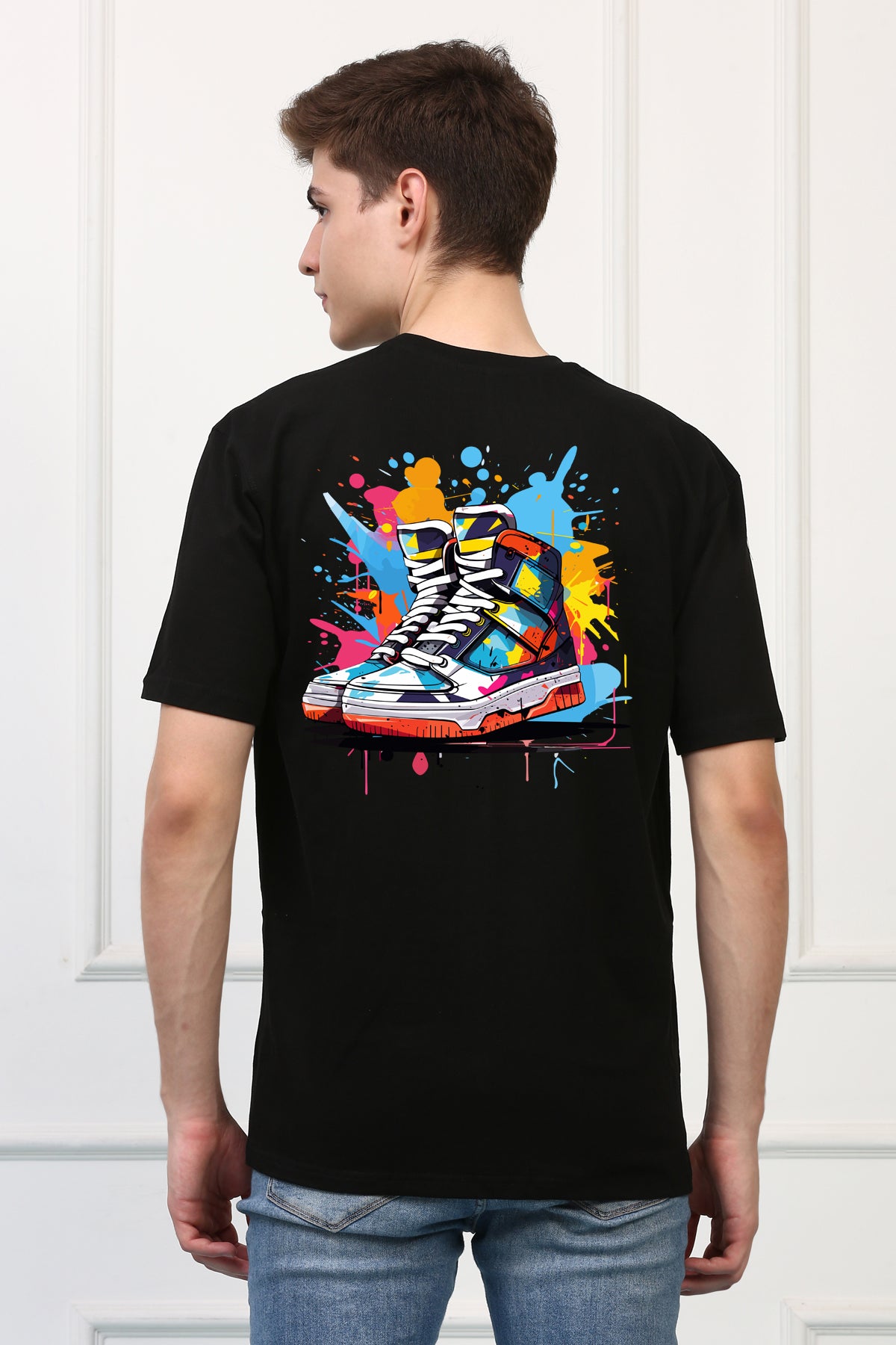 Oversized shoe Stylish Graffitti Design Printed Tshirt