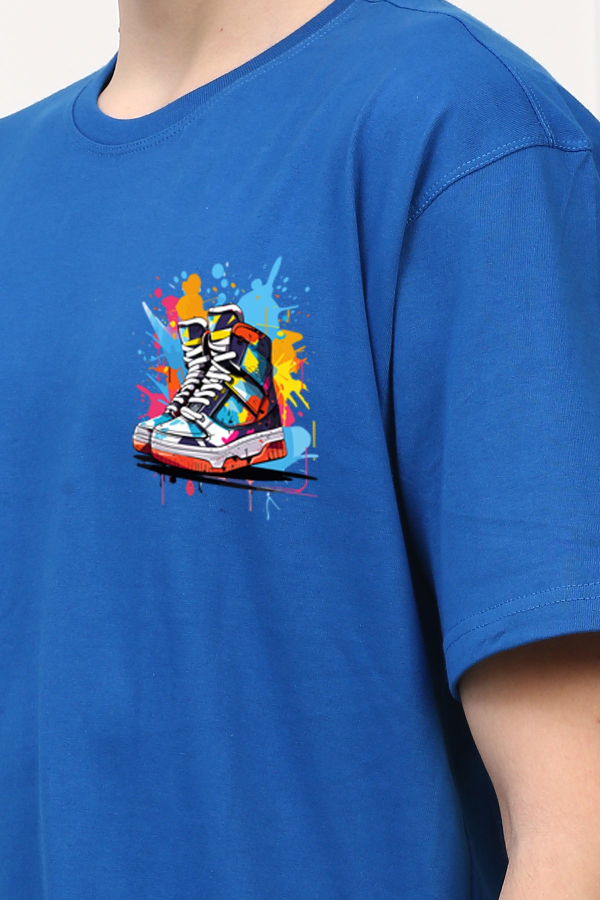 Oversized shoe Stylish Graffitti Design Printed Tshirt