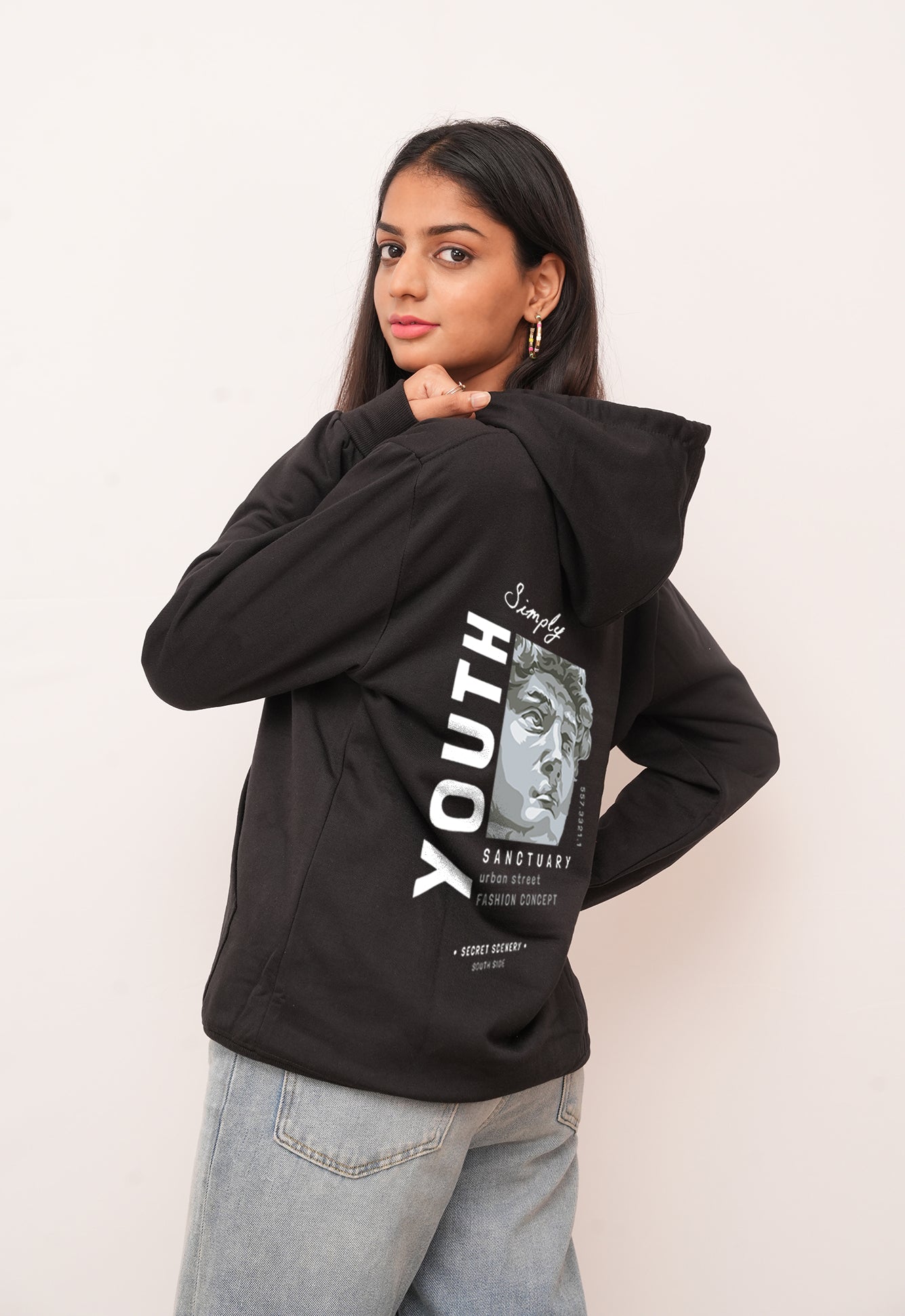 Typography Simply Youth Printed Hoodies