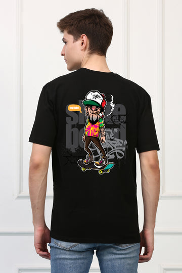 GRAFFITI Sk8 Dude Oversized  Printed Tshirt