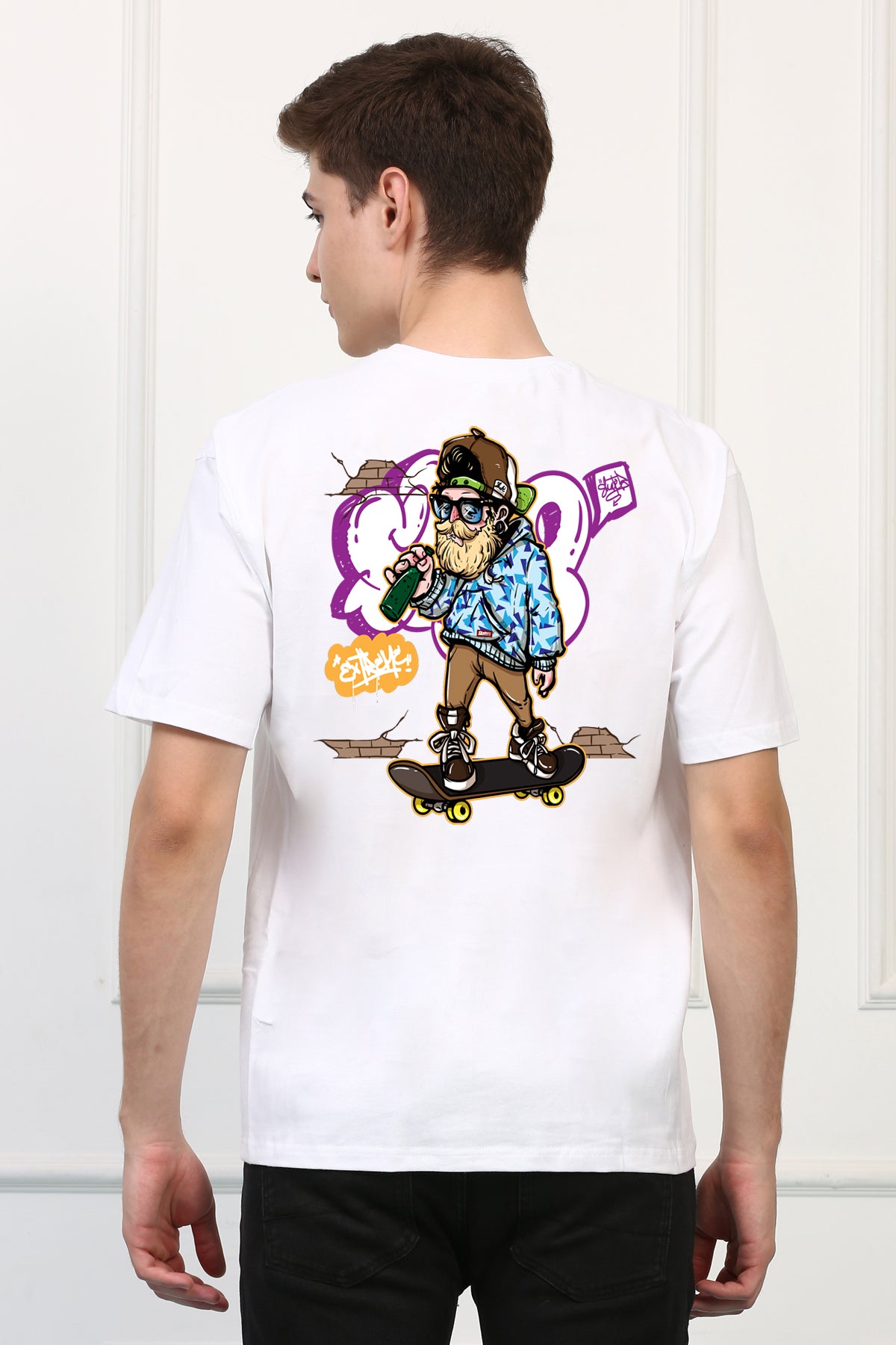 GRAFFITI Sk8 Oversized  Printed Tshirt