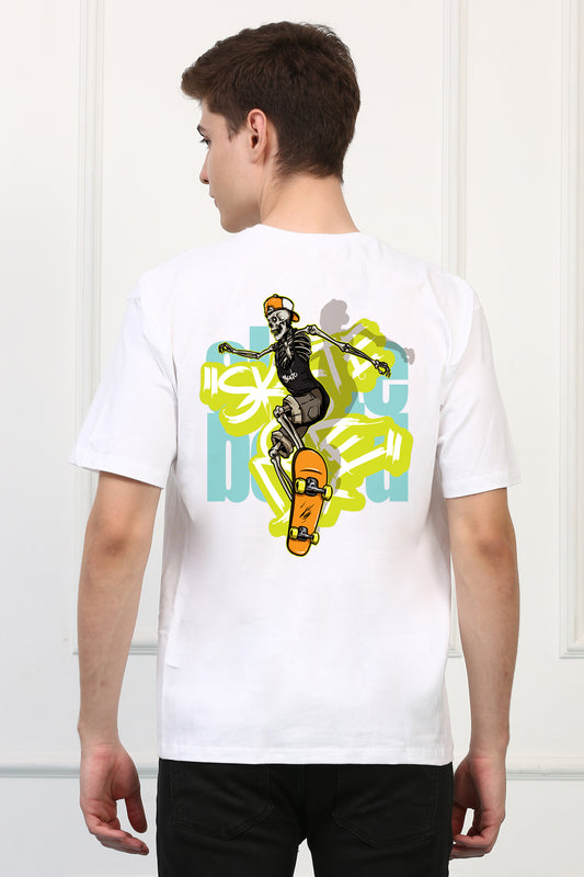 GRAFFITI Skate Board Oversized  Printed Tshirt